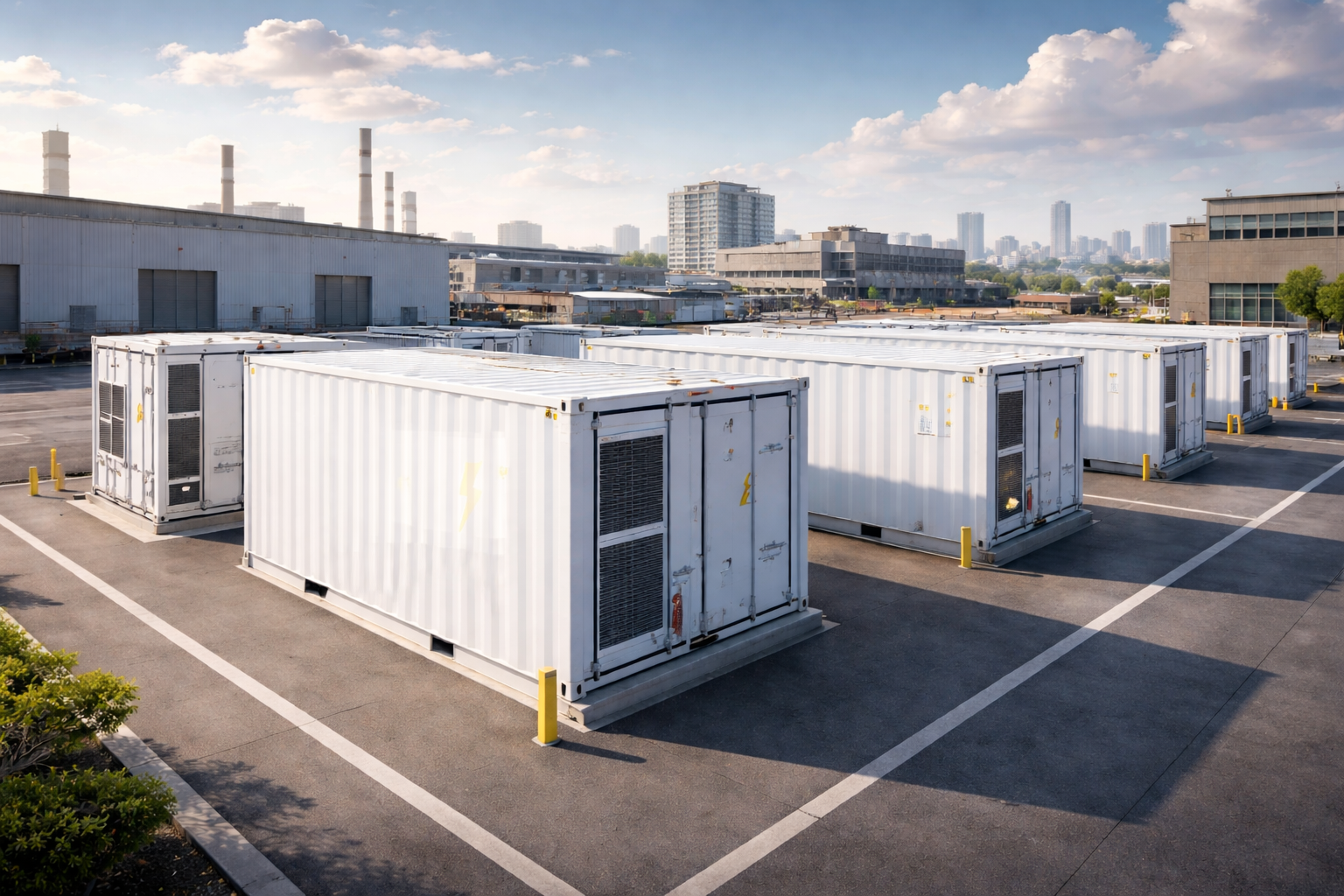 Industrial warehouse exterior